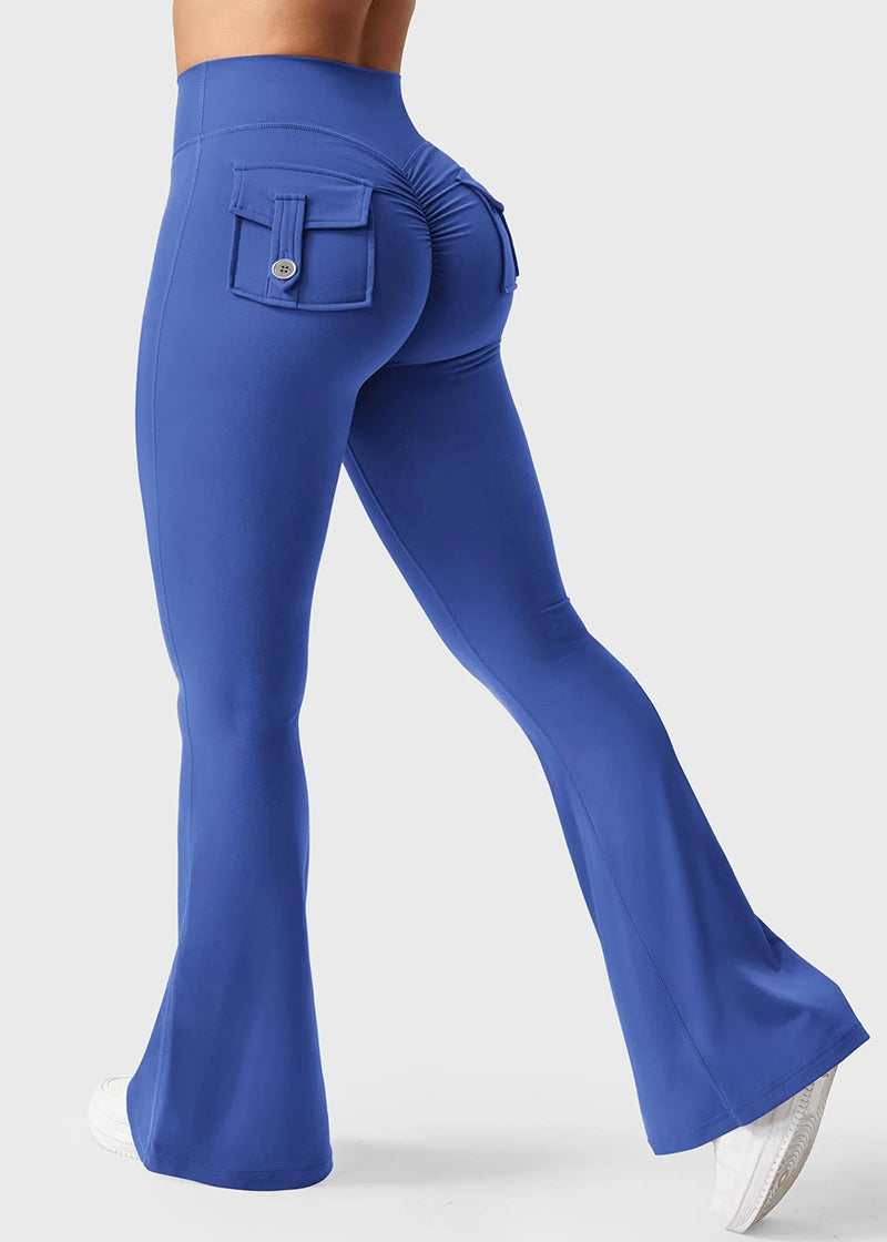 Y2K High-Waisted Cargo Leggings with Butt-Lifting Fit & Pockets
