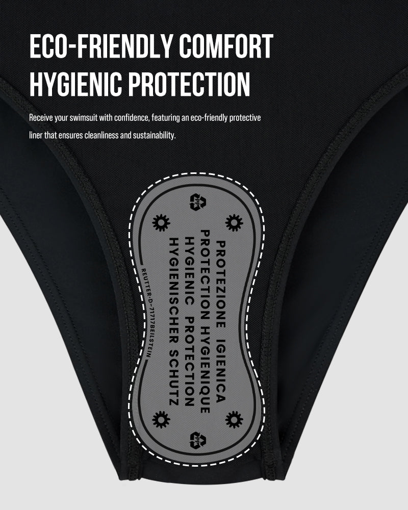 Mesh One Shoulder Slimming One Piece Swimsuit