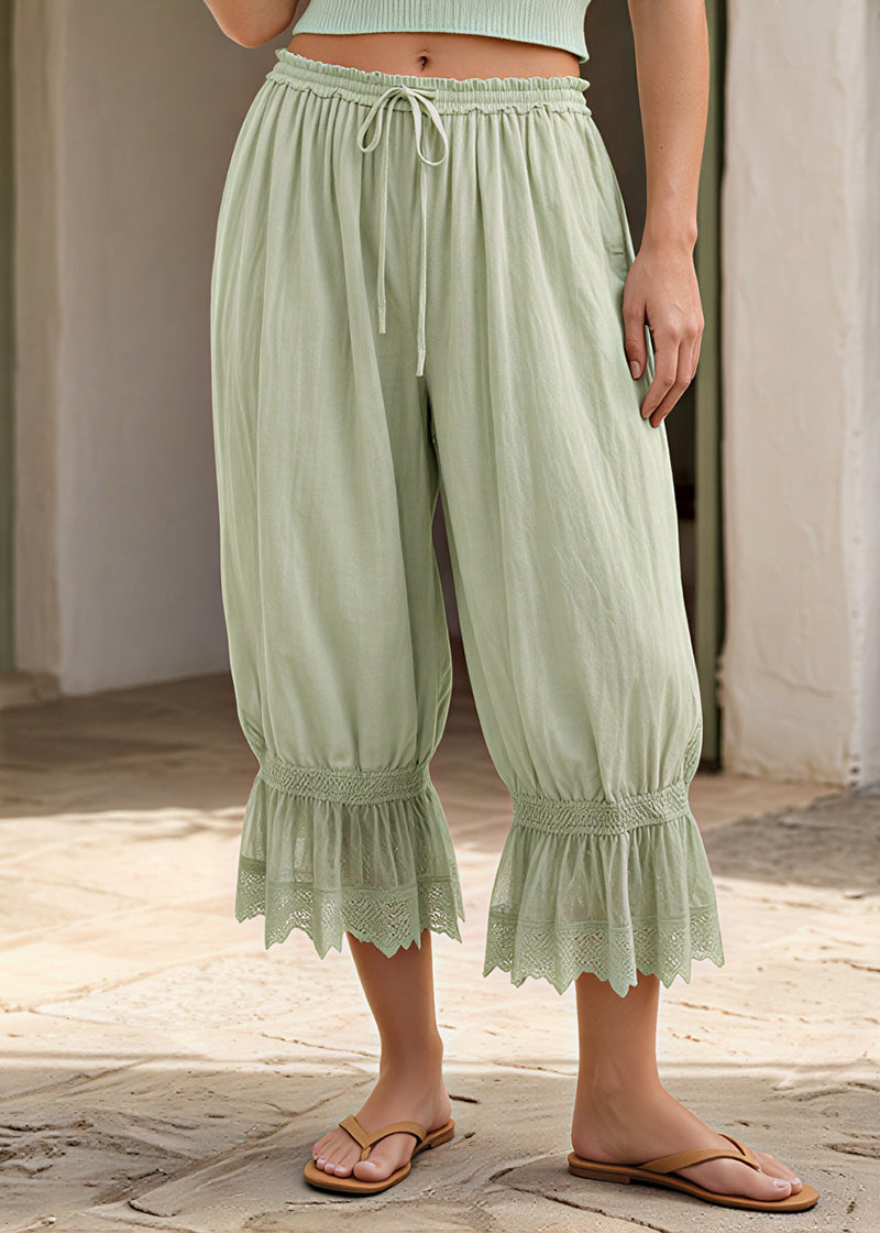 Lace Bloomer Pants for Women Capri Pants
