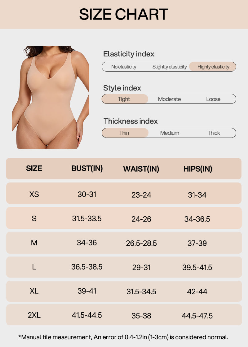 Deep V Sculpting Thong Bodysuit