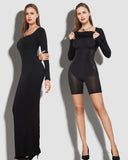 LilyLove® 2 in 1 360° Built-in Curvy Slim Tummy Compression Slimming Long Sleeve Shaper Dress