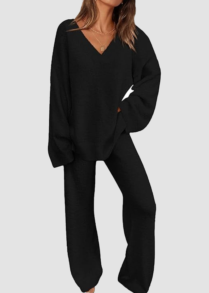 Teddy 2-Piece V-Neck Lounge Set