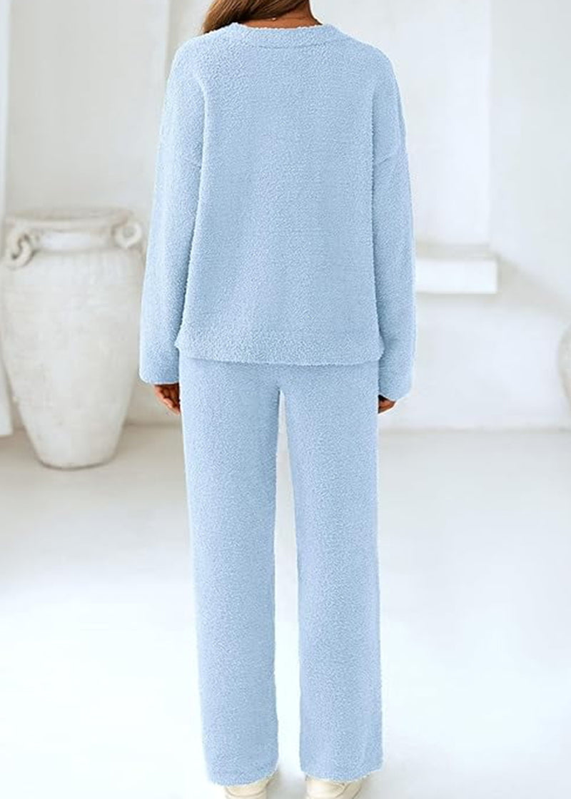 Teddy 2-Piece V-Neck Lounge Set