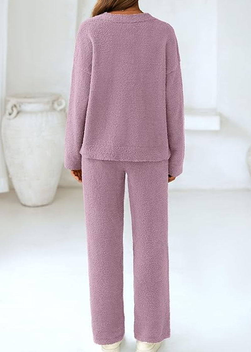 Teddy 2-Piece V-Neck Lounge Set