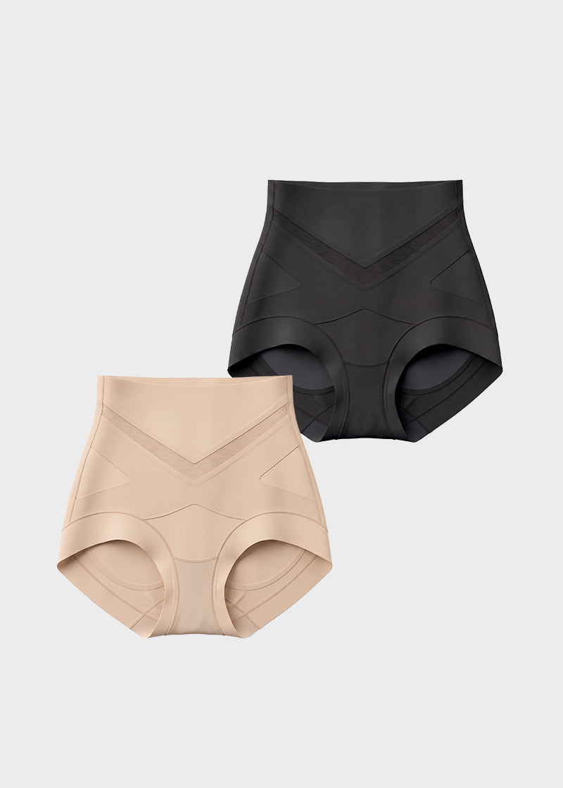V-Shaped Tummy-Control Sculpting Briefs Multipack