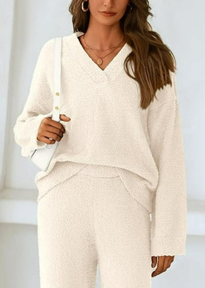 Teddy 2-Piece V-Neck Lounge Set