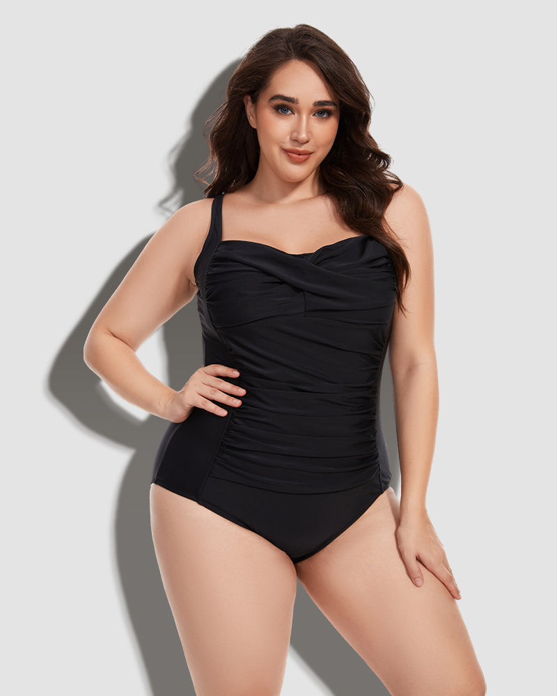 LilyLove® Deep-V Neck One Piece Tummy Control Swimsuit