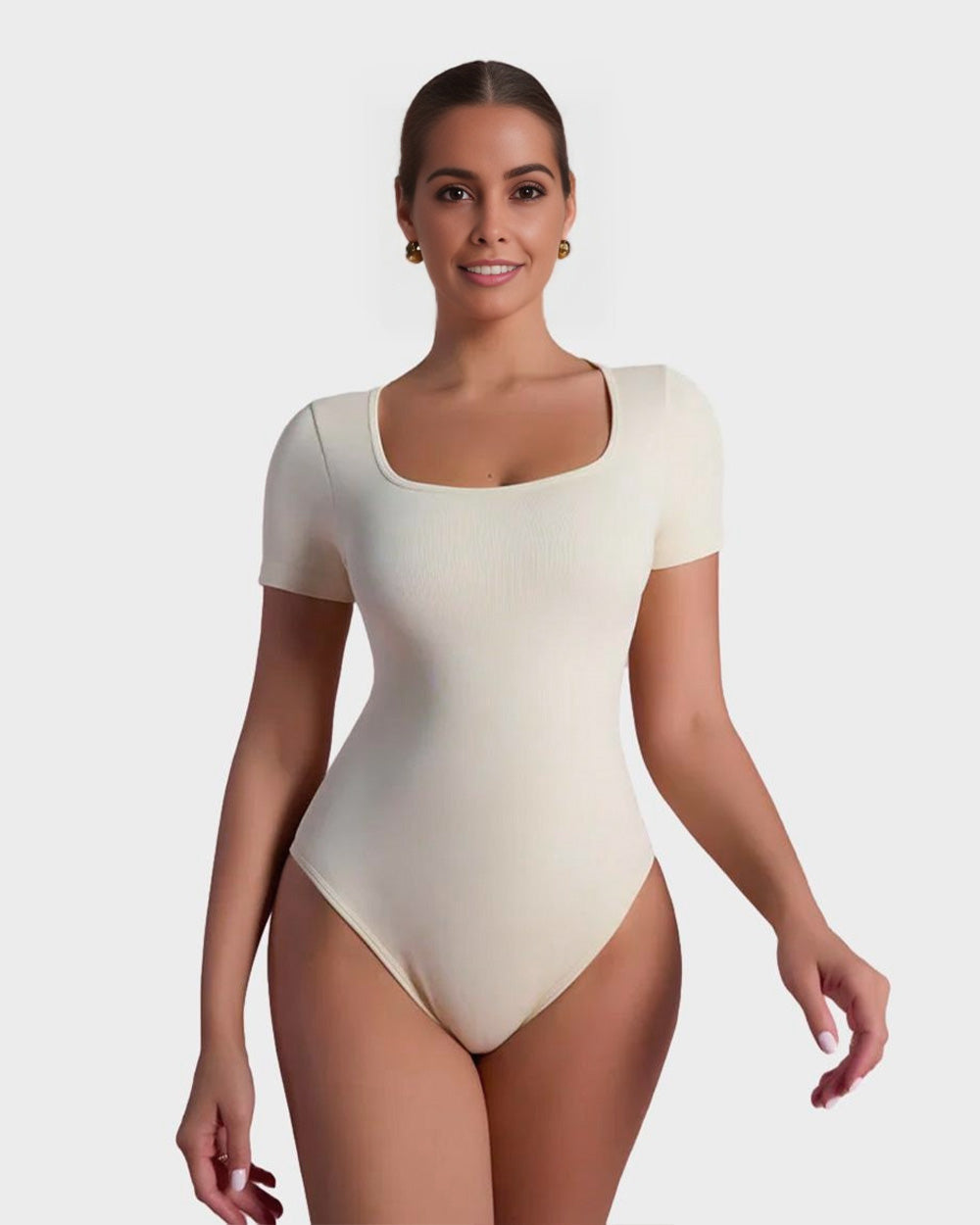 LilyLove® Sexy Ribbed Square Neck Thong Bodysuit (Buy 1 Get 1 FREE)