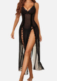 LilyLove® Sexy Mesh V Neck Side Split Nightdress