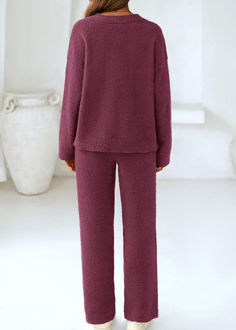 Teddy 2-Piece V-Neck Lounge Set