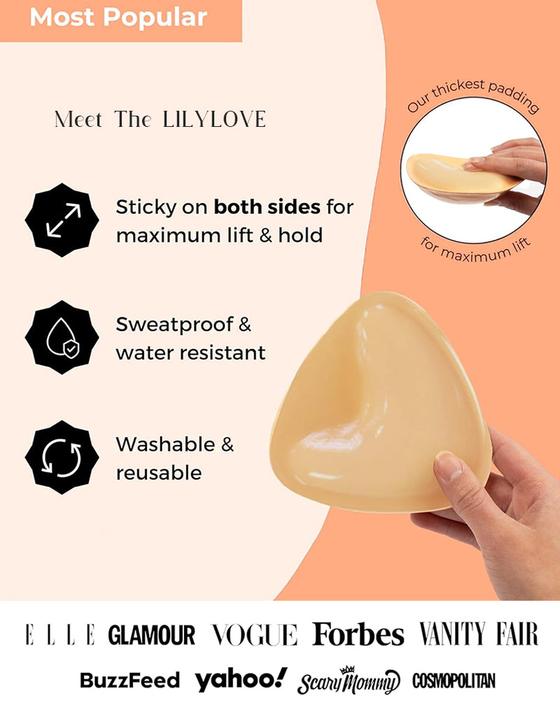 LilyLove® Instant Boost Sticky Bra Inserts