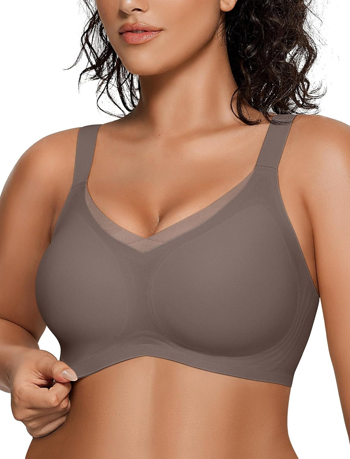 Smoothing Full Coverage Mesh Wireless Bra