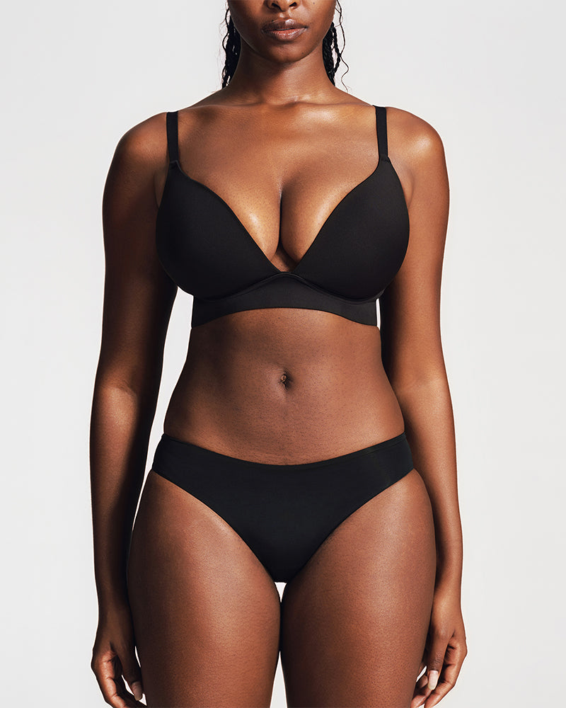 Comfort Wireless Deep V Plunge Bra