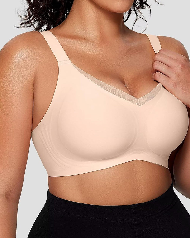 Smoothing Full Coverage Mesh Wireless Bra