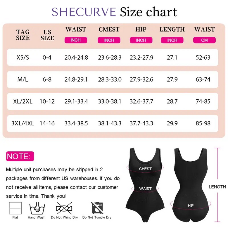 Lilylove® Smoothing Seamless Tank Top Bodysuit Tummy Control Shapewear