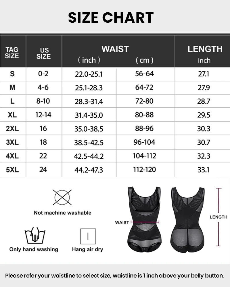 LilyLove® Open Bust Cross Compression Body Shaper