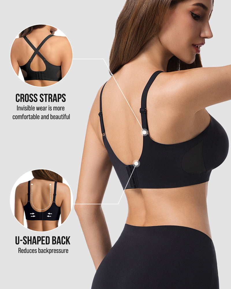 Comfort Mesh Crossover Wireless Bra