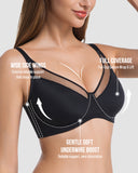 Unlined Mesh Panel Minimizer Bra