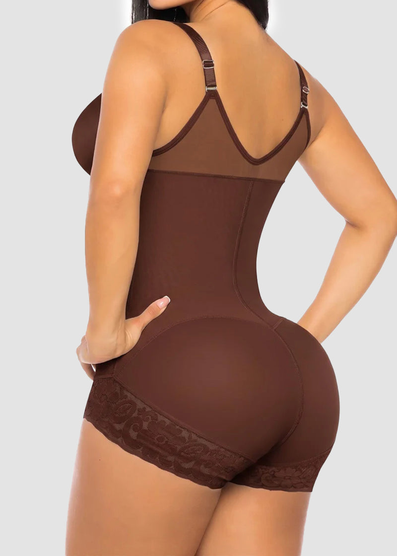 Front Zip Sculpting Bodysuit