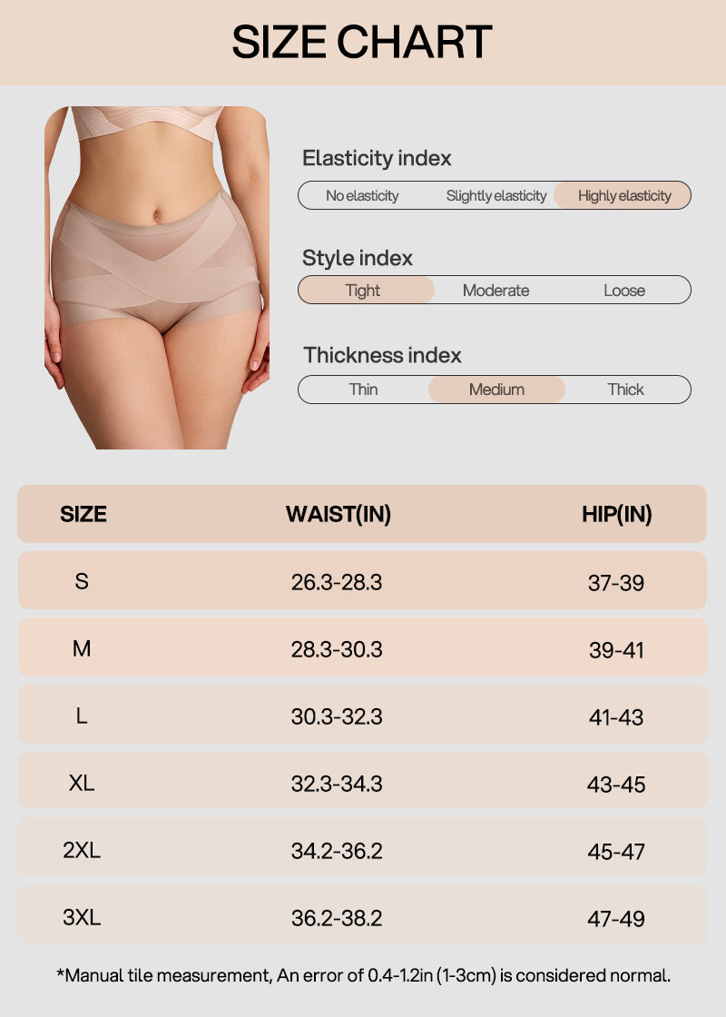 6-Pack High-Waisted Cross Front Shaping Panties