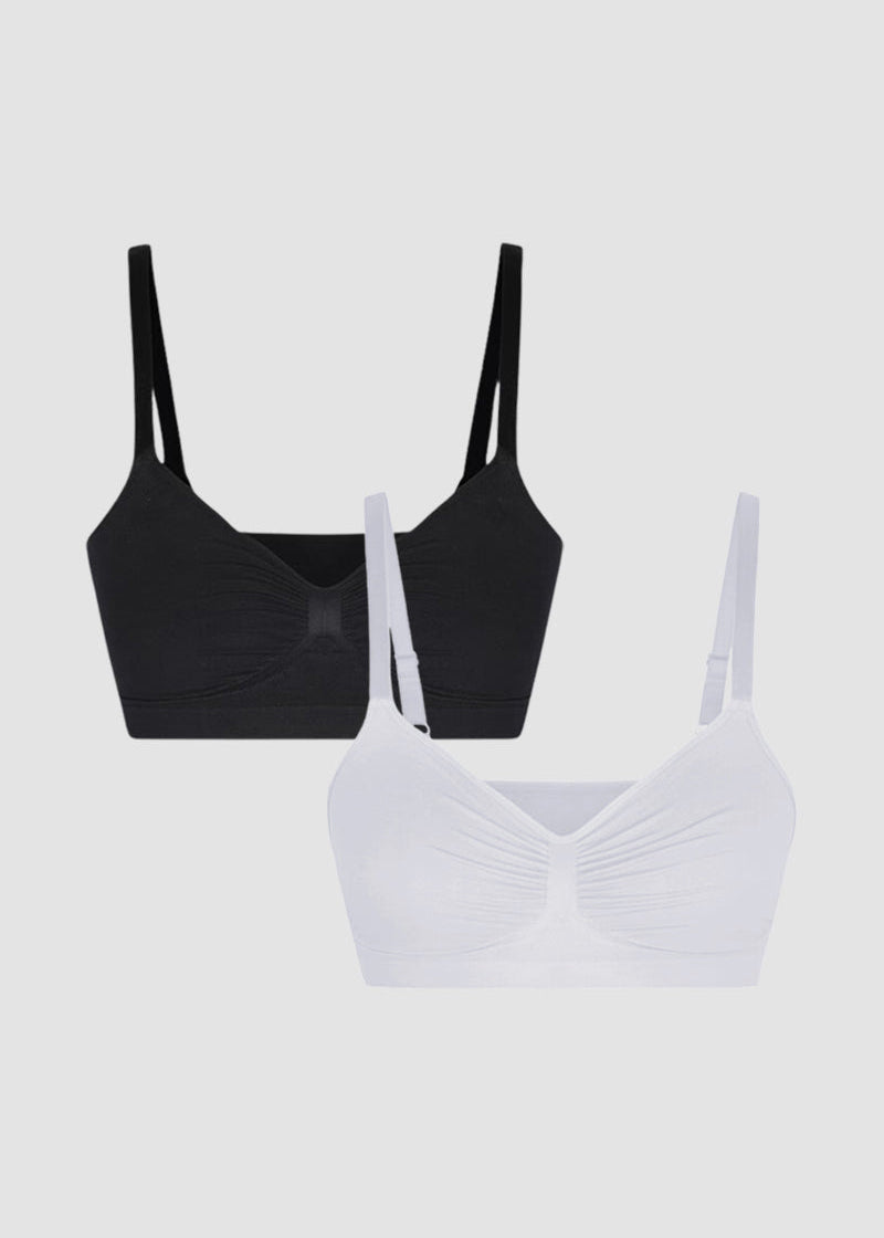 Full Coverage Comfort Wireless Sculpt Bra (2 Pcs)