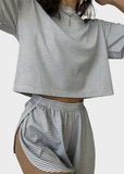 LilyLove® Women's Striped Two-Piece Pajama Set