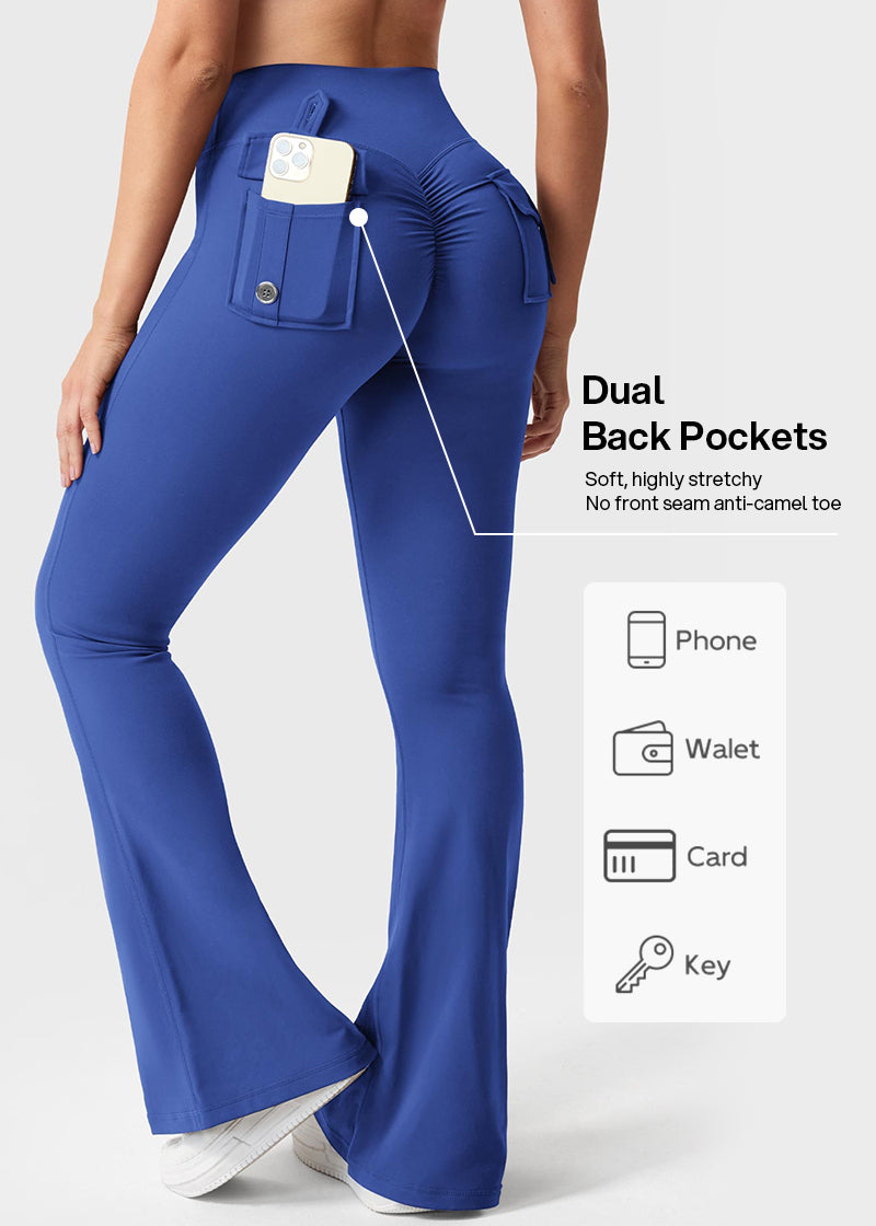 Y2K High-Waisted Cargo Leggings with Butt-Lifting Fit & Pockets