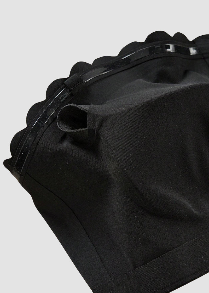 Comfortable Breathable Scallop Trim Hook & Eye Front Bralette