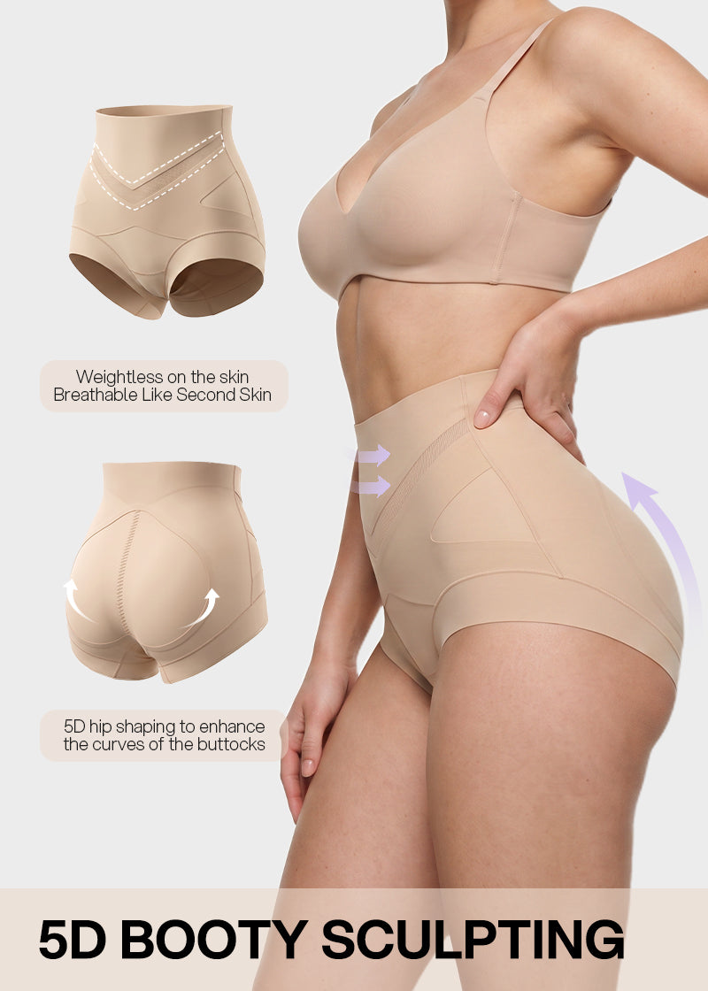 V-Shaped Tummy-Control Sculpting Briefs Multipack