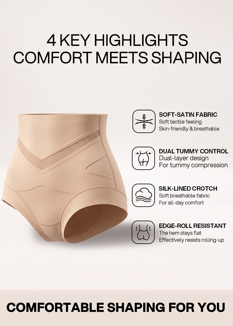 V-Shaped Tummy-Control Sculpting Briefs Multipack
