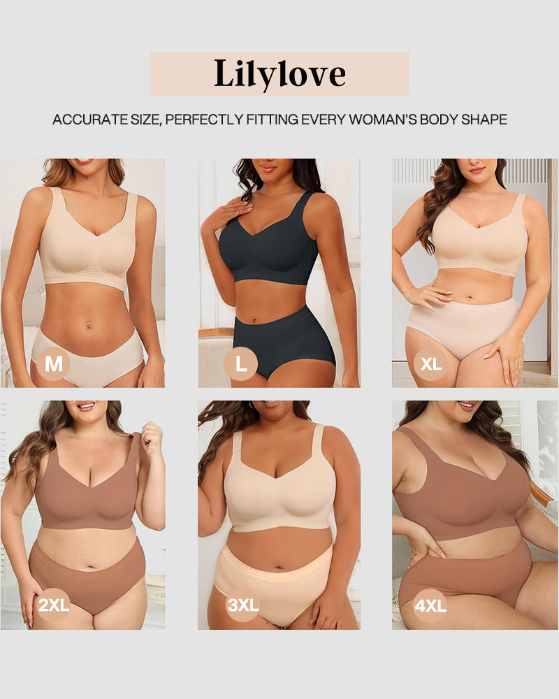 Comfortable Wireless Full Coverage Jelly Smoothing Bra