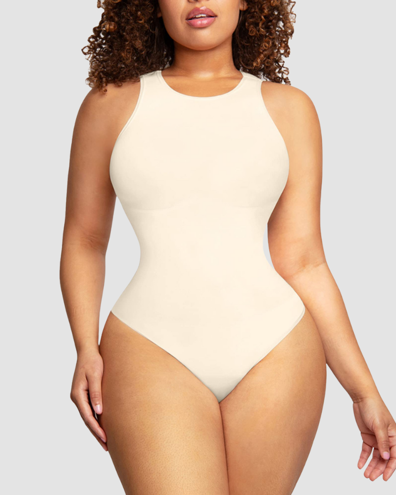 LilyLove® Crew Neck Sleeveless Sculpting Bodysuit Shapewear