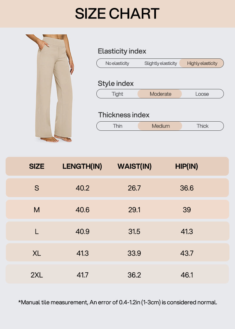 Women's Loose High-Waist Stretch Bootcut Work Leggings