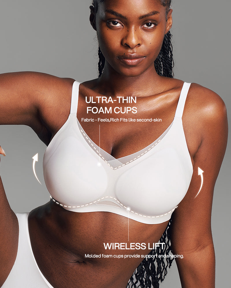 Comfort Mesh Crossover Wireless Bra