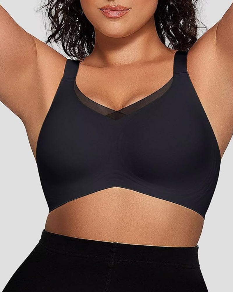 Smoothing Full Coverage Mesh Wireless Bra