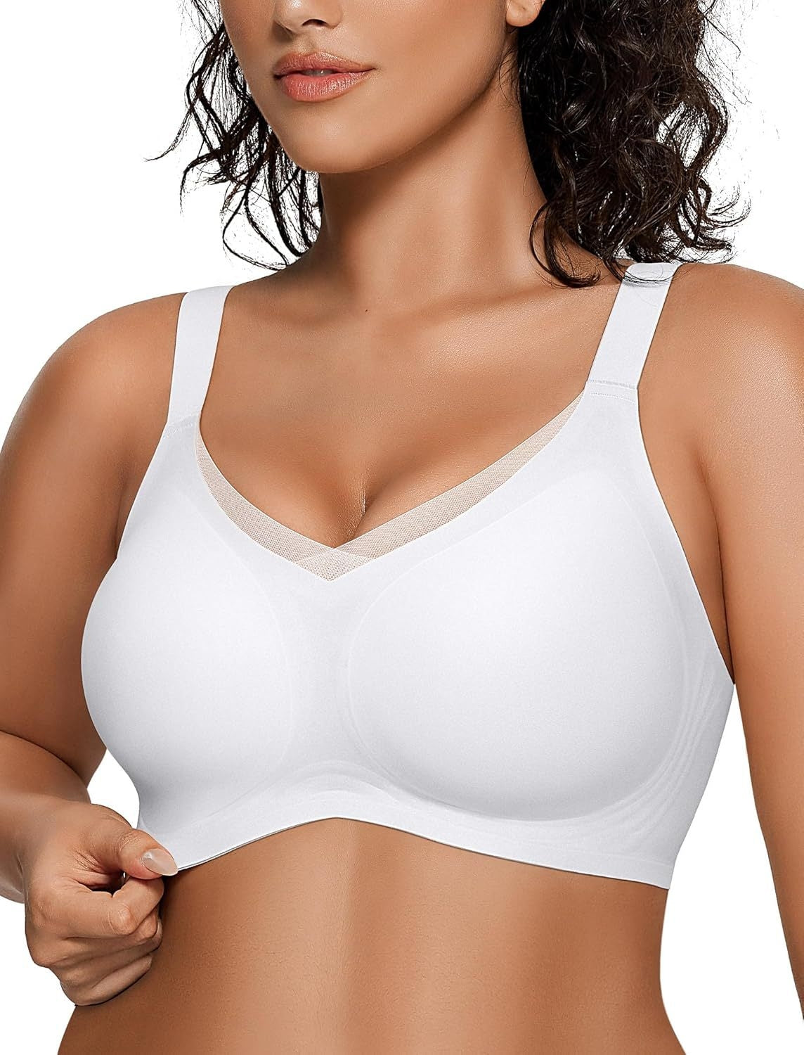 Smoothing Full Coverage Mesh Wireless Bra