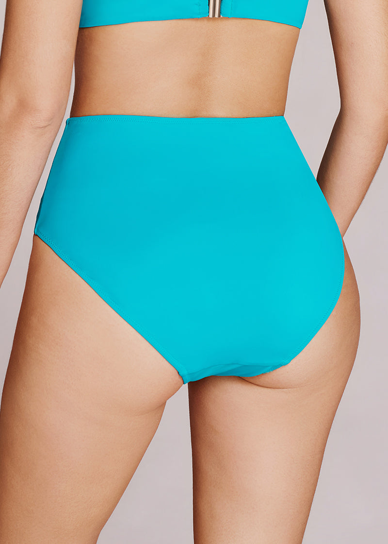 High-Waisted Ruched Tummy Control Bikini Set