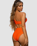 Lily Love® One-Shoulder Mesh One-Piece Swimsuit