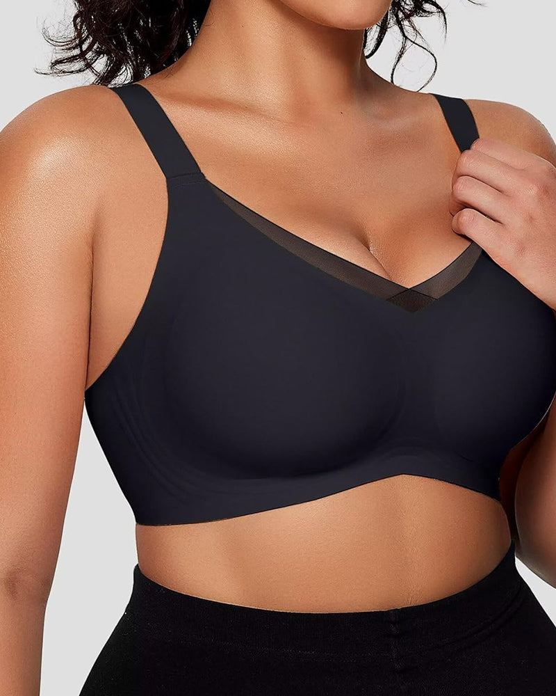 Smoothing Full Coverage Mesh Wireless Bra