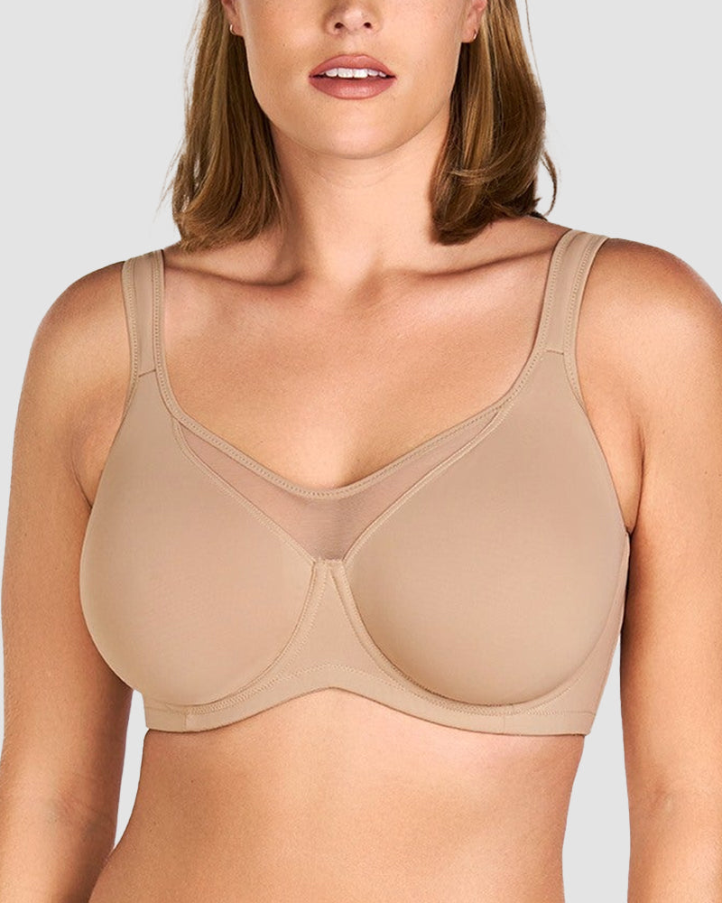 Mesh Cooling Full Coverage Minimizer Bra