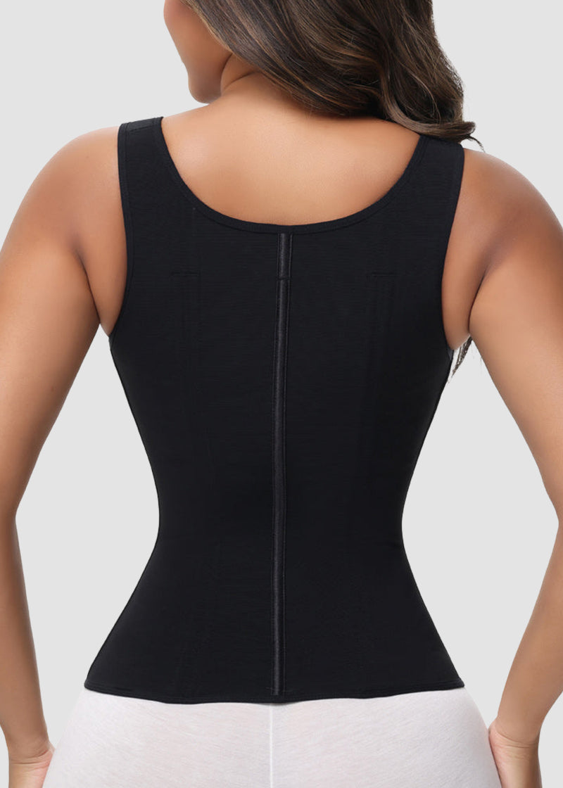 Double-Layer Tummy Control Waist Shaper Girdle With Bra