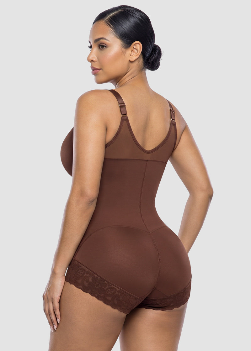 Front Zip Sculpting Bodysuit