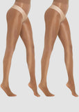 High-Waist Shiny Sheer Tights for Women