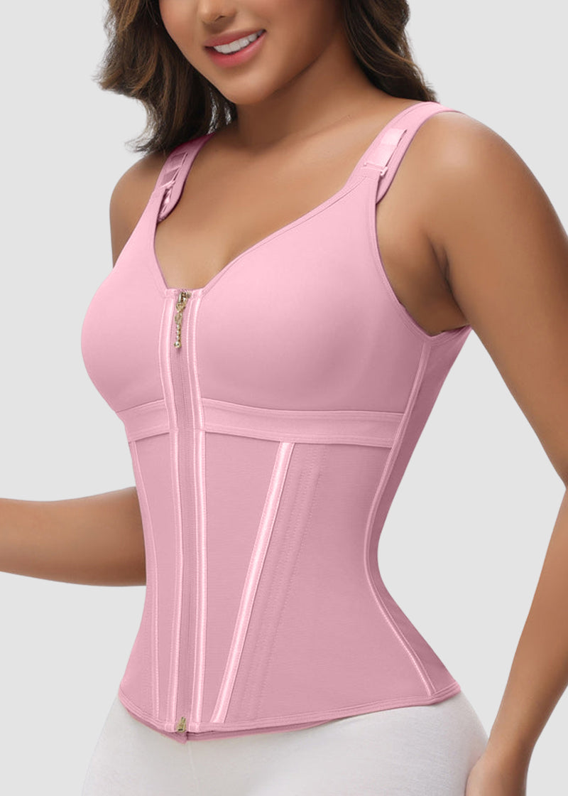 Double-Layer Tummy Control Waist Shaper Girdle With Bra