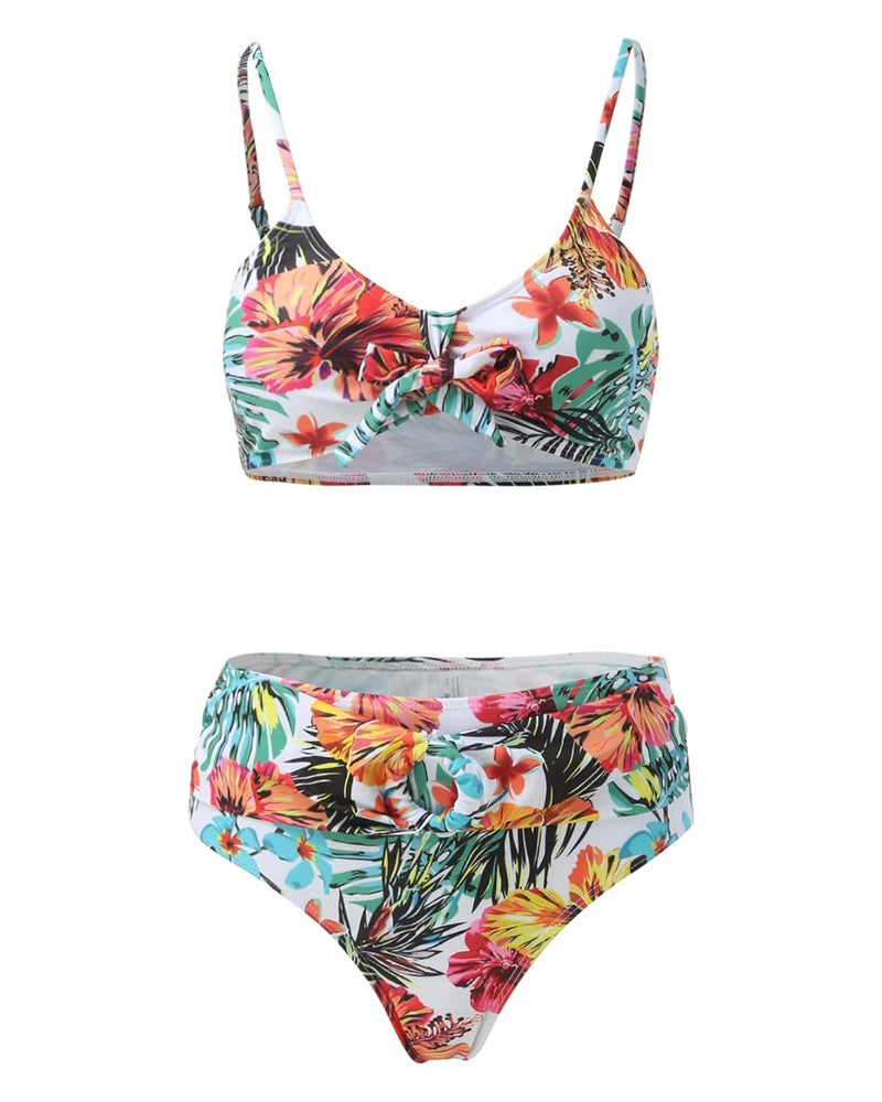 LilyLove® Women's 3pcs Tropical Print Bikinis