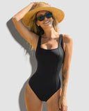 LilyLove® Slim & Sculpt Tummy Control Crisscross Back Tie One Piece Swimsuits