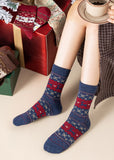 Cozy Christmas Wool Crew Socks - 5 Pairs