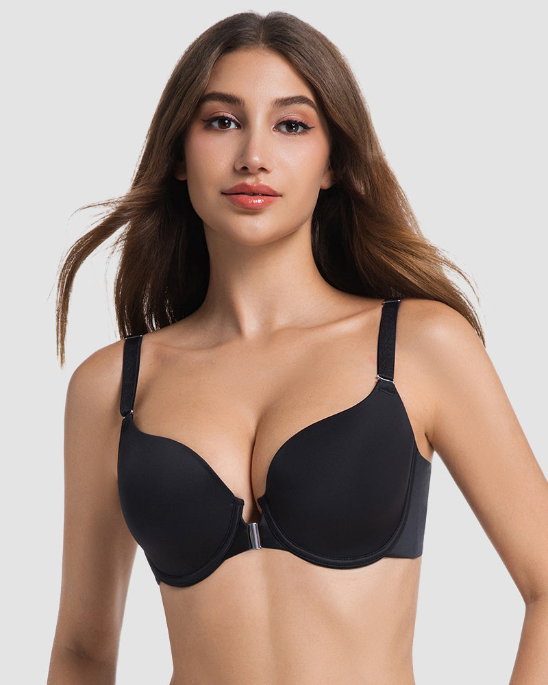 Comfort Front Closure Push Up Bra