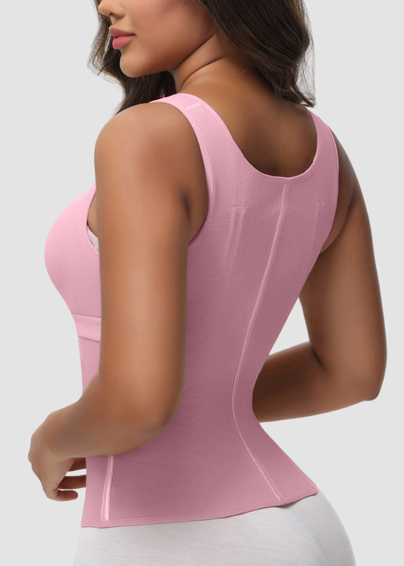 Double-Layer Tummy Control Waist Shaper Girdle With Bra