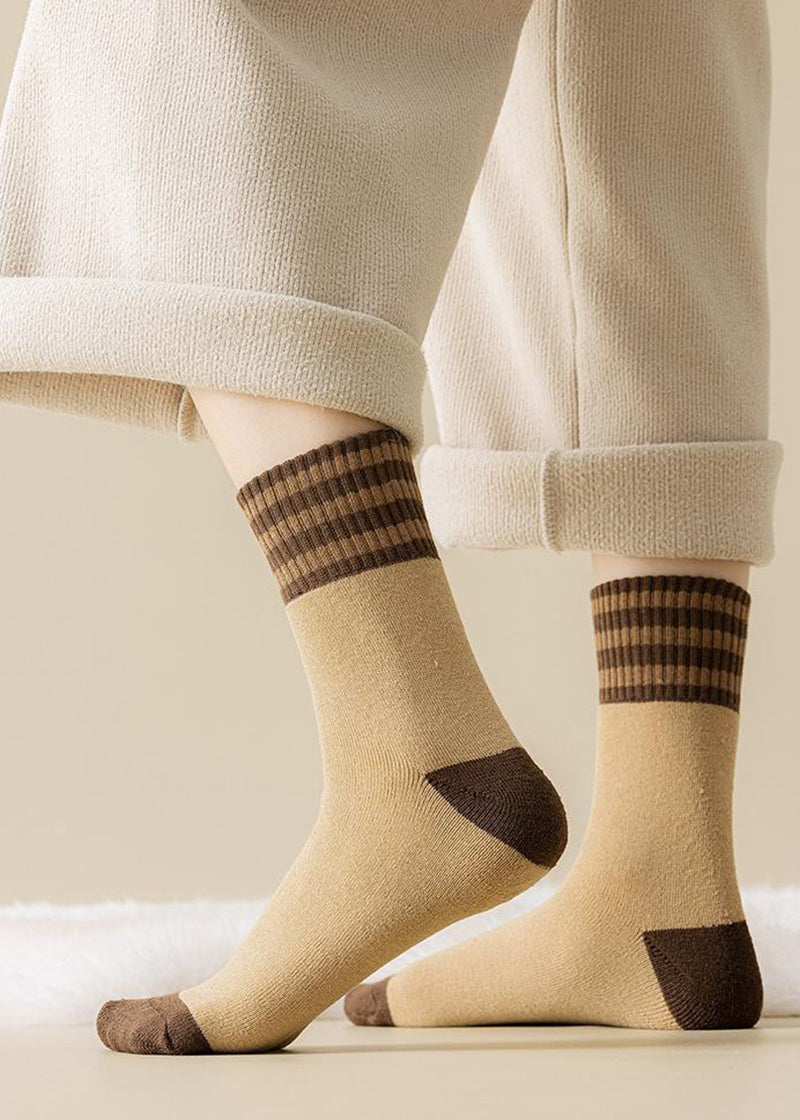 Cozy Plush Loop Lining Crew Socks